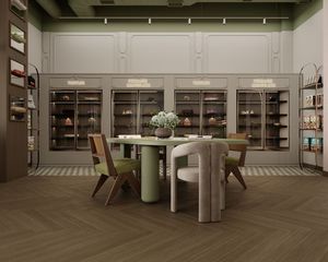 Diseño Interior de Lujo para Cafetería y Panadería Francesa, Muebles Personalizados para Panadería y Cafetería, Solución Integral en Madera Nórdica Crema y Vidrio - Product Image 4