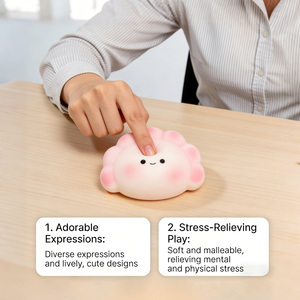 Jouet à presser en forme de boulette kawaii de haute qualité, confortable au toucher, peut soulager le stress, adapté aux loisirs et au divertissement - Product Image 4