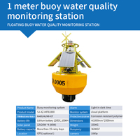 Bouée marine 1800mm*1000mm(H*D) avec lumière d'avertissement solaire 4G/nb-iot GPS avec capteur d'eau pour testeur de qualité de l'eau de mer océanique