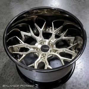 Rines de Aleación Plateados Pulidos Personalizados de 2/3 Piezas, 17 18 19 20 Pulgadas, Diseño Cóncavo, Forjados, Cromados, 5x120 5x114.3 para <span class=keywords><strong>Nissan</strong></span> <span class=keywords><strong>Supra</strong></span> - Product Image 4
