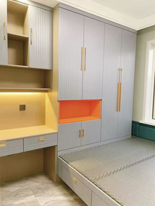 Juego de Muebles de Dormitorio Modernos de Madera Maciza, Armario Personalizable, Estantería con Características Ajustables, Diseño Independiente <span class=keywords><strong>para</strong></span> Baño - Product Image 5