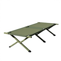 Lit pliant portable individuel en tissu Oxford 190x64x42cm pour situations d'urgence, catastrophes et camping (vente en gros)