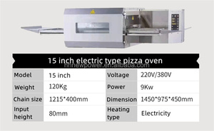 Commercial Restaurant Conveyor Pizza Cooking Belt Chain Jet <b>Oven</b> 400 Degree High Temp Pizza Stone <b>Oven</b> - Product Image 5