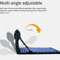 Matelas de camping gonflable, chaise inclinable pliante 2 en 1, lit d'air, tapis de couchage pour le camping en plein air