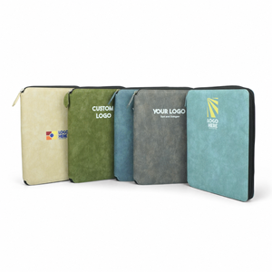 Carnet à anneaux A5 en cuir PU avec fermeture éclair et logo personnalisé, organiseur professionnel rechargeable, cadeau d'entreprise, fabricant OEM ODM - Product Image 5
