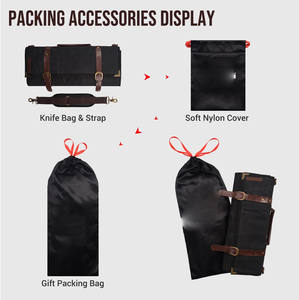 Muestra Gratuita de Juego de Cuchillos de Chef con Bolsa Enrollable, Más de 30 Bolsillos para Cuchillos, Utensilios de Cocina, Herramientas, Bolsillos Grandes - Product Image 5