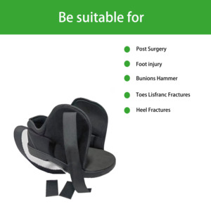 Chaussure post-op respirante en maille <span class=keywords><strong>semi</strong></span>-rigide confortable toute la journée après les procédures de tissus mous et la récupération post-traumatique - Product Image 3