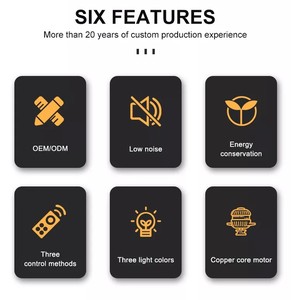 Quạt Trần Tốt Ac Đồng Trang Trí Trần Sang Trọng Hàng Mới Về Quạt Trần Bán Sỉ Đèn Kèm Quạt Sang Trọng Châu Âu Bằng Sắt - Product Image 5