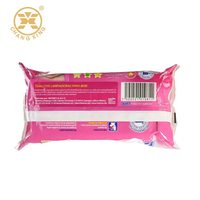 Sac d'emballage à gousset latéral pour bébé sacs d'emballage de tissu de lingette humide sac d'emballage individuel de chiffon humide d'alcool