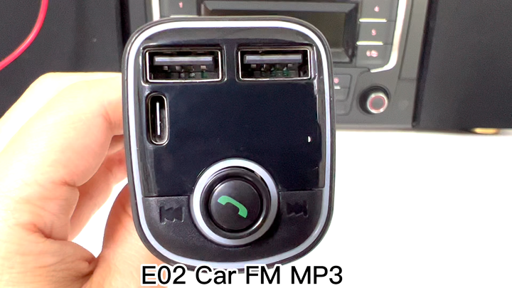 Simr E02 Type-C USB Charger Car Radio Modulator MP3 Player Cigarette  Lighter FM Transmitter Bluetooth Handfree Car MP3 Player