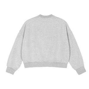 Felpa Casual da <span class=keywords><strong>uomo</strong></span> di marca alla moda in cotone 100% a maglia ampia ampia girocollo pesante modello stampato allentato di alta qualità - Product Image 4