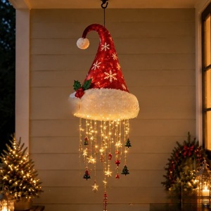 Meilleure vente transfrontalière : Lustre suspendu en forme de <span class=keywords><strong>bonnet</strong></span> de Père Noël lumineux, style art moderne, fabriqué en Chine - Product Image 2