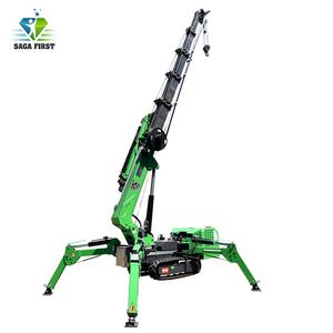 Heavy Duty 5ton 8ton 10ton 12ton 14ton Spider Crawler Crane Elevador Polipasto Cortina de vidrio Elevador de pared con pluma telescópica - Product Image 5