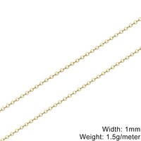 Collar de Oro Genuino Au585 de Gran Venta, Cadena Tipo Cable de Oro Sólido de 14K, Joyería de Oro Puro al por Mayor