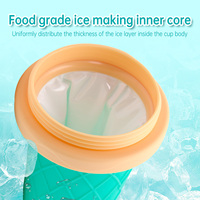 Produit phare : Appareil à slushy magique à presser pour smoothies et glaces, avec logo personnalisé, pour la préparation rapide de slushy maison à usage domestique