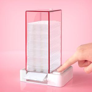 Dispensador de Toallitas Adhesivas Automático FENGFLY, Precio Bajo, para Almacenamiento de Algodón de Maquillaje, Pegamento para Pestañas - Product Image 1