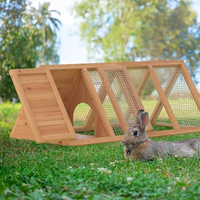 Petit clapier à lapins et cailles Cage à lapins en bois pour poulailler pour poulets Fourniture pour petits animaux
