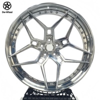 عجلات DW Forged مكونة من قطعتين بتصميم Falcon Spoke مصقولة كالمرآة مقاس 19 و20 و21 و22 بوصة، جنوط Kilnfeed Mixer مناسبة لسيارات BMW F90 M5 M3 M4 F30 F80 F82