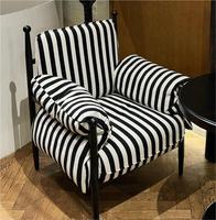 Fauteuil de relaxation moderne en tissu rembourré, canapé une place pour appartement, mobilier de salon, chaise longue à coussin moelleux garni d'éponge