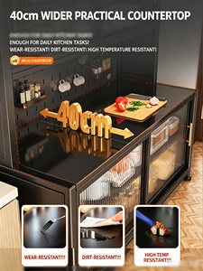 <span class=keywords><strong>Meuble</strong></span> de rangement multifonctionnel multi-niveaux en acier sur pied pour armoire de <span class=keywords><strong>cuisine</strong></span> - Product Image 5