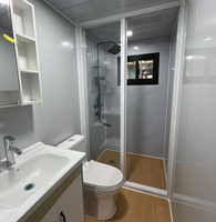 Maison conteneur extensible à double aile personnalisée, unité modulaire préfabriquée à double étage en structure acier pour bureaux et hôtels