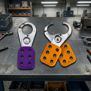 Loquet de sécurité industriel en acier chromé, support de cadenas à 6 trous pour la maintenance des équipements - Product Image 3