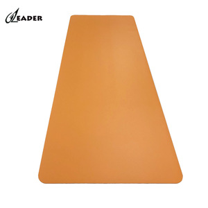 Premium personalizado <span class=keywords><strong>6</strong></span> <span class=keywords><strong>mm</strong></span> naranja Natural PU cuero <span class=keywords><strong>Yoga</strong></span> Mat con línea de cuerpo personalizable Premium personalizado <span class=keywords><strong>Yoga</strong></span> Mat - Product Image 1