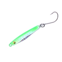 AOCLU Nouveau Jig en métal plombé mini 6g, hameçon simple, revêtement UV résistant, action coulante, leurre de jigging pour maquereau d'eau douce, poisson-roc