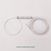 1X2 1X4 1X8 1X16 1X32 1X64 Paket Mini FC/SC/ST/LC Konektor Sm 0.9Mm Kabel Mini Serat Optik PLC Splitter