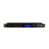 LA-408 Profesyonel 4 Giriş 8 Çıkış Stereo DriveRack Sahne Ekolayzırı XLR/Kablolu Bağlantı LED Aydınlatmalı Metal Taşınabilir Ses Sistemi