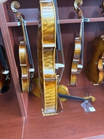 Violon 4/4 fait à la main doux son bon grain épicéa massif et érable fabriqué par des cordes de pont Luthier Aubert expérimentées