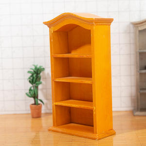 Mini 1:12 modèle de meubles de maison de poupée étagère verticale créative et armoire pour tirer des ornements bricolage jouet en bois - Product Image 4