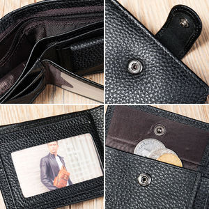 <span class=keywords><strong>Portafoglio</strong></span> <span class=keywords><strong>in</strong></span> <span class=keywords><strong>pelle</strong></span> con Logo personalizzato fatto a mano originale all'ingrosso di alta qualità con carta di credito nera all'ingrosso di alta qualità per uomo - Product Image 5