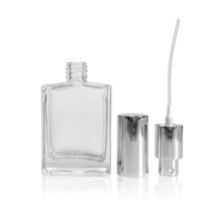Botol Parfum Mewah India Motif Bunga 30ml Tutup Ulir Sablon Embos Kayu Bentuk Heksagonal Warna Kustom Kaca