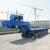 Transporteur d'équipements lourds, semi-remorque à plateau bas modulaire de 250 tonnes, remorques modulaires à levage lourd