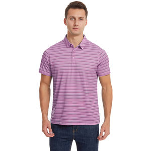 เสื้อโปโลคอปกแบบยุโรปและอเมริกาสำหรับฤดูร้อนเสื้อโปโลผู้ชายแขนสั้นธุรกิจลำลองพิมพ์ลายผ้าไหมน้ำแข็งแฟชั่นโจ๊กเกอร์ - Product Image 4