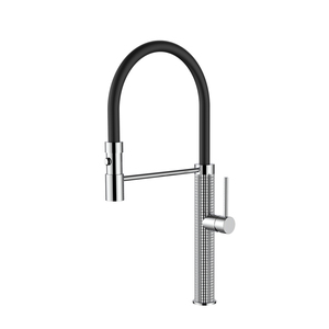 Grifos Manguera Oro TOP1 Latón Acero Inoxidable Extraíble Goma Torneira Gourmet Pull Down Moderno Contemporáneo Cerámica - Product Image 1