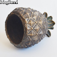 Décorations de table en métal lourd ananas en fer délicat artisanat en métal unique pour la décoration intérieure gravure objet en métal coulé à la cire perdue