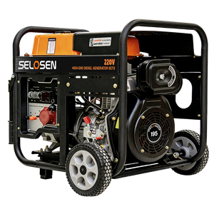 SELOSEN 6Kw 110V 220V 380V ポータブルパワーインバーター発電機 ディーゼル発電機 家庭用 <span class=keywords><strong>6Kva</strong></span> ポータブル電動スタート発電機 - Product Image 5