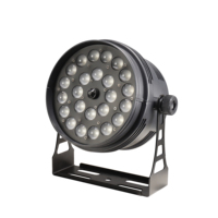 Projecteurs de scène zoom PAR 24x18w à haute luminosité RGBWA UV 6 en 1, faible bruit, DJ, Djsco, événements de club, éclairage LED Wash, 3 broches RDM DMX