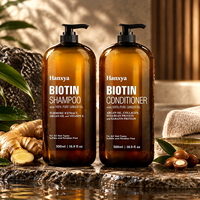 Ensemble Shampooing et Après-Shampooing à la Biotine et au Gingembre 500ml Soin Nourrissant du Cuir Chevelu OEM ODM Marque Privée