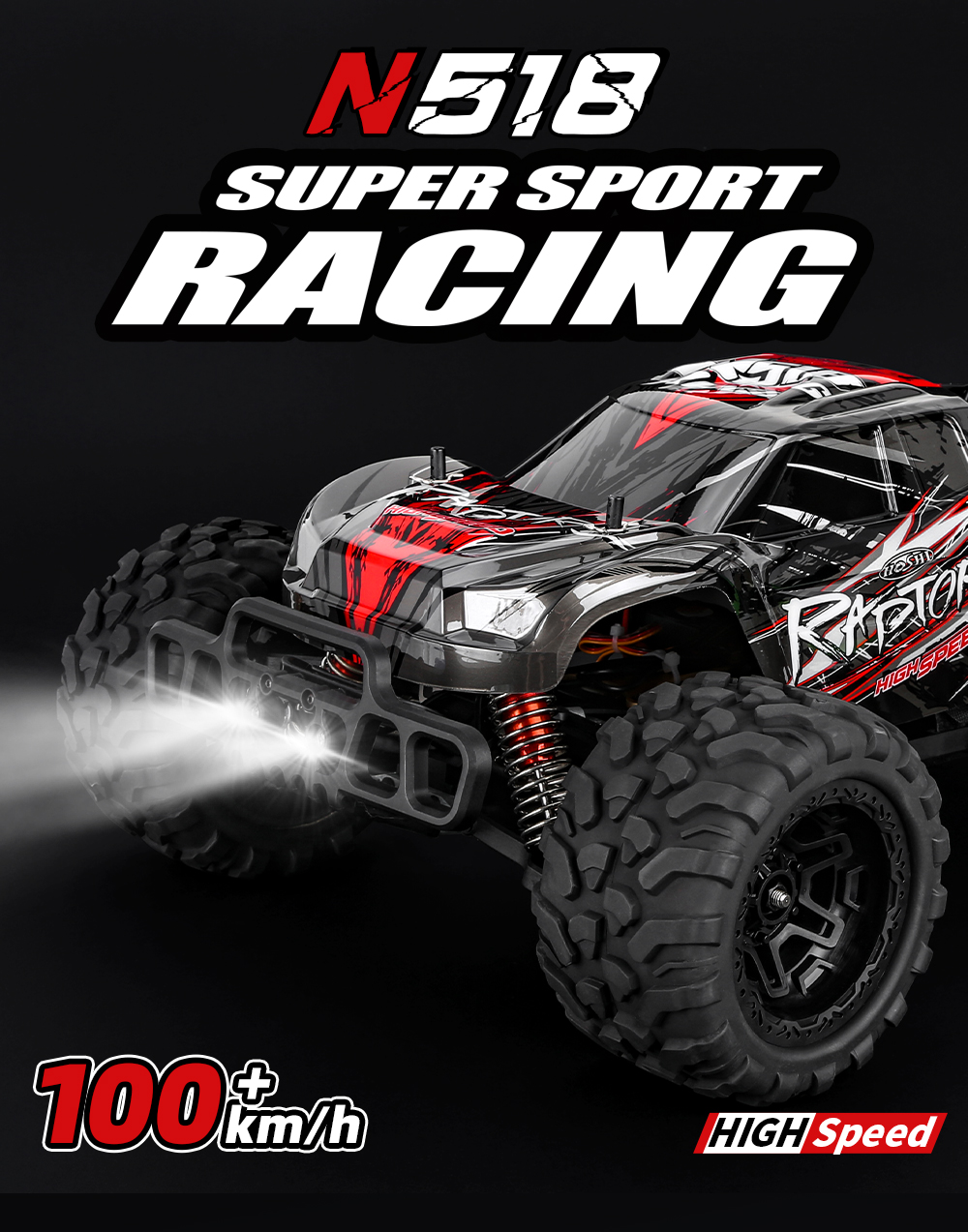 HOSHNN518高速RCカー4W1/8スケール100km/h RCブラシレスモーター