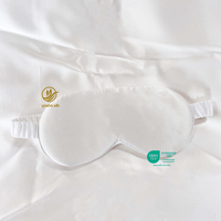 Masque de sommeil en soie personnalisé avec sangle élastique, sans pression, masque oculaire en soie de mûrier pour dormir