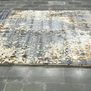 พรมปูพื้นหรูหราสไตล์โมร็อกโกย้อนยุค วินเทจ โมเดิร์น ทำจากผ้าไหมไผ่เนื้อนุ่ม  งานแฮนด์เมด  ถักลายแจ็คการ์ด  ทอแบบพิเศษ  ลายพิมพ์  ซักได้ - Product Image 1