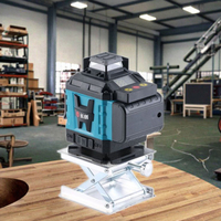 Niveau laser vert 4D 16 lignes 360 Instrument rotatif de précision à nivellement automatique Outils professionnels en aluminium pour le bricolage
