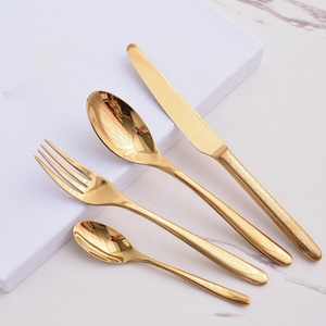 European Style Silver <b>Mirror</b> 304 Stainless Steel 4-Piece Luxury Cutlery Set with Customized Packing for Business Gifts - Product Image 6