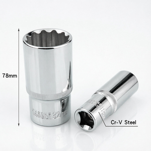 1/2" Drive Mirror Finish 12 Point <strong>Socket</strong> 78mm Cr V Bi Hex <strong>Socket</strong> for Ratchet Wrench 8mm to <strong>24mm</strong> 27 30 32mm - Product Image 5