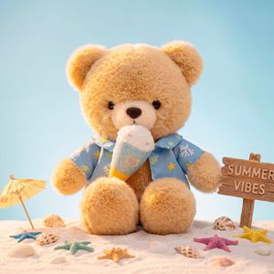 2026 Adorable Peluche Ours Géant Glace, Cadeau d'Anniversaire, Poupée de Plage Mignonne - Product Image 2