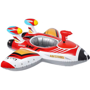Bouée <span class=keywords><strong>gonflable</strong></span> en forme d'avion pour enfants, flotteur <span class=keywords><strong>de</strong></span> piscine à chevaucher en PVC écologique pour la <span class=keywords><strong>natation</strong></span> - Product Image 4