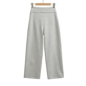 <span class=keywords><strong>Pantaloni</strong></span> Larghi da <span class=keywords><strong>Donna</strong></span> a Vita Alta in Cotone Elasticizzato Foderati in Pile, Antirughe, Vestibilità Comoda, Stile Vintage per l'Inverno - Product Image 3